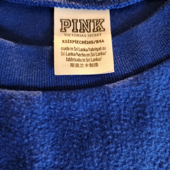 PINK fleece sweatshirt in Blue - Picture 2 of 2
